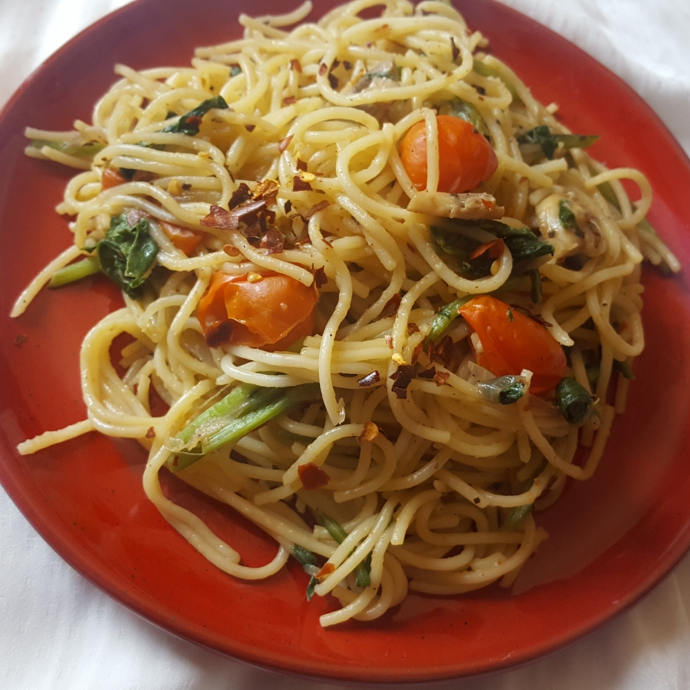 Spinach & Mushrooms Pasta – Vegan Easy - veganeasy.org