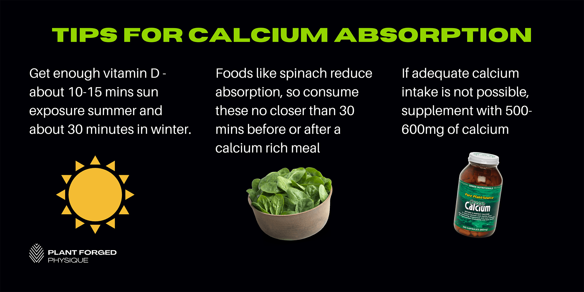 Tips for calcium absorption